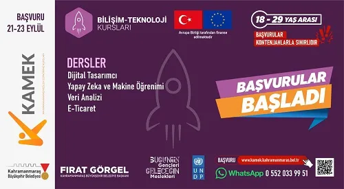 KAMEK’te Güz Dönemi Kurslarına Başvurular Başladı