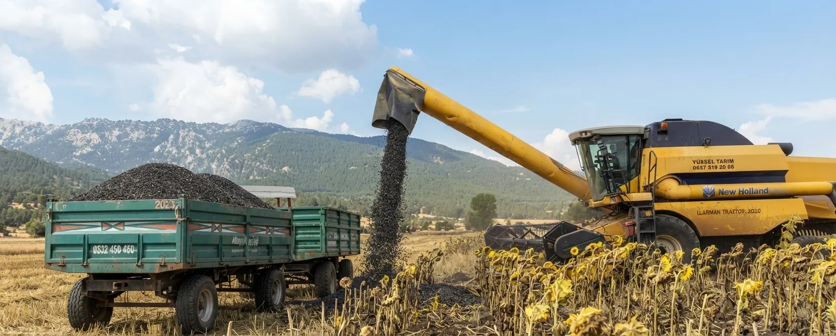 Altınyayla (Sisne)’de Ayçiçeği Hasadı Sevinci Başladı!