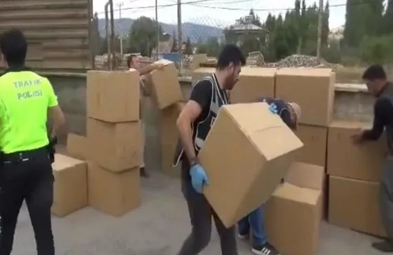 Kahramanmaraş’ta 2 Milyonun Üzerinde Makaron Ele Geçirildi