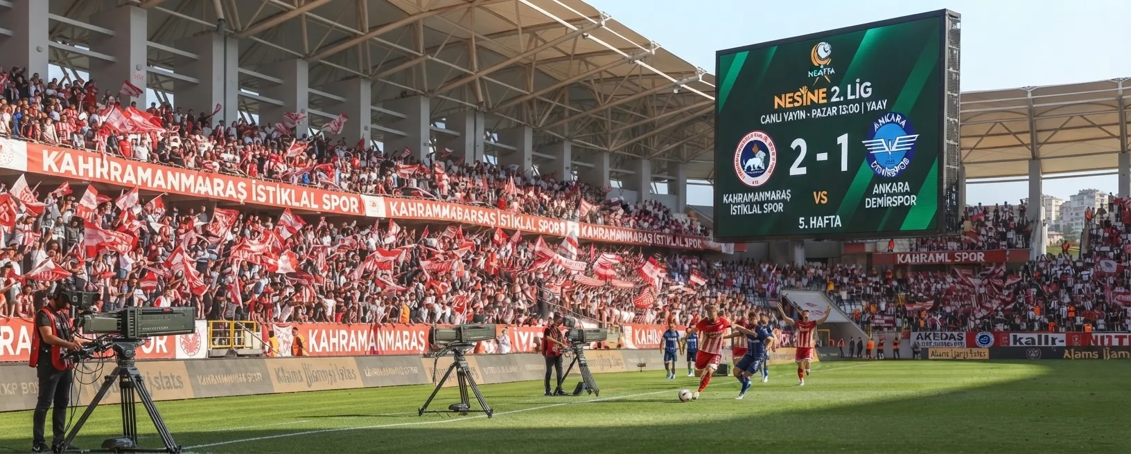 Kahramanmaraş İstiklalspor’un Ankara Demirspor Maçı Hangi Kanalda Yayınlanacak?